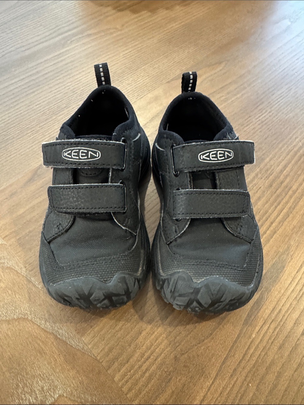Keen Toddler Black Double-Strap Hiking Shoes